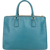 Prada Blue Saffiano Leather Galleria Handbag