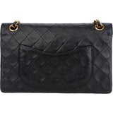 Chanel Quilted Lambskin 24K Gold Double Flap Shoulder Bag