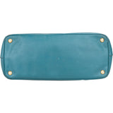 Prada Blue Saffiano Leather Galleria Handbag