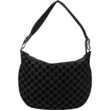 Gucci Suede GG Monogram Hobo Bag