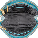 Prada Blue Saffiano Leather Galleria Handbag
