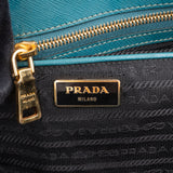 Prada Blue Saffiano Leather Galleria Handbag