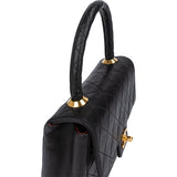 Chanel Quilted Lambskin 24K Gold Single Flap Handbag
