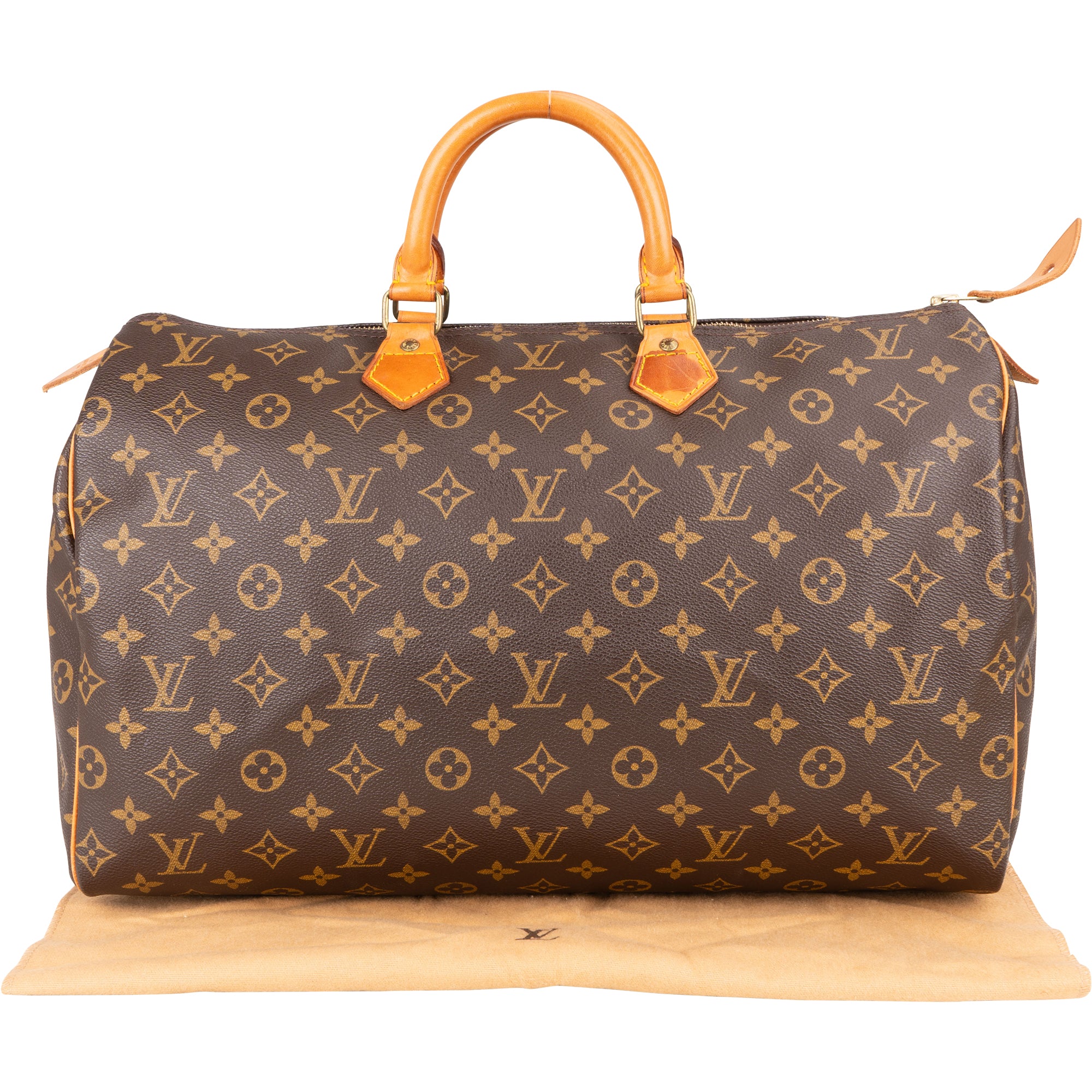 Louis Vuitton Canvas Monogram Speedy 40 Handbag - vintageandkickz