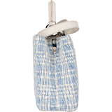 Louis Vuitton Bleu Blanco Tweed Capucines BB Handbag - vintageandkickz