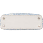 Louis Vuitton Bleu Blanco Tweed Capucines BB Handbag - vintageandkickz