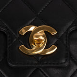 Chanel Quilted Lambskin 24K Gold Single Flap Handbag