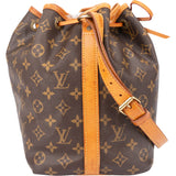 Louis Vuitton Canvas Monogram Sac Noe Petit Shoulder Bag