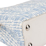 Louis Vuitton Bleu Blanco Tweed Capucines BB Handbag - vintageandkickz