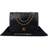 Chanel Quilted Lambskin 24K Gold Single Flap Crossbody Bag