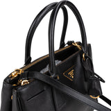 Prada Black Saffiano Leather Galleria Handbag