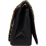 Chanel Quilted Lambskin 24K Gold Single Flap Crossbody Bag