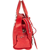 Balenciaga Red Leather City Handbag