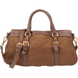 Prada Brown Nylon City Handbag