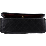 Chanel Quilted Lambskin 24K Gold Single Flap Crossbody Bag