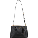 Prada Black Saffiano Leather Galleria Handbag