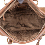 Prada Brown Nylon City Handbag