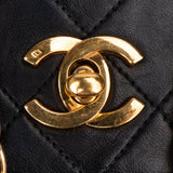 Chanel Quilted Lambskin 24K Gold Single Flap Crossbody Bag