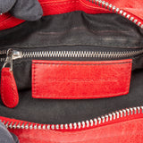 Balenciaga Red Leather City Handbag