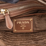 Prada Brown Nylon City Handbag
