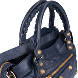 Balenciaga Blue Leather City Handbag