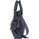Balenciaga Blue Leather City Handbag