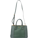 Prada Green Saffiano Leather Galleria Handbag