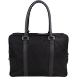 Prada Black Nylon Triangle Business Handbag