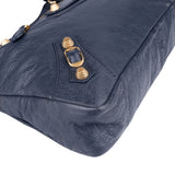 Balenciaga Blue Leather City Handbag