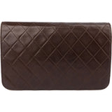 Chanel Quilted Lambskin 24K Gold Single Flap Shoulder Bag