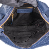 Balenciaga Blue Leather City Handbag