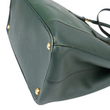 Prada Green Saffiano Leather Galleria Handbag