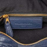 Balenciaga Blue Leather City Handbag
