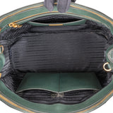 Prada Green Saffiano Leather Galleria Handbag