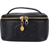 Chanel Caviar Leather CC Vanity Case