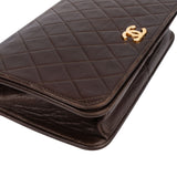 Chanel Quilted Lambskin 24K Gold Single Flap Shoulder Bag