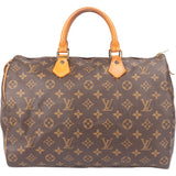 Louis Vuitton Canvas Monogram Speedy 35 Handbag