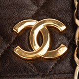 Chanel Quilted Lambskin 24K Gold Single Flap Shoulder Bag