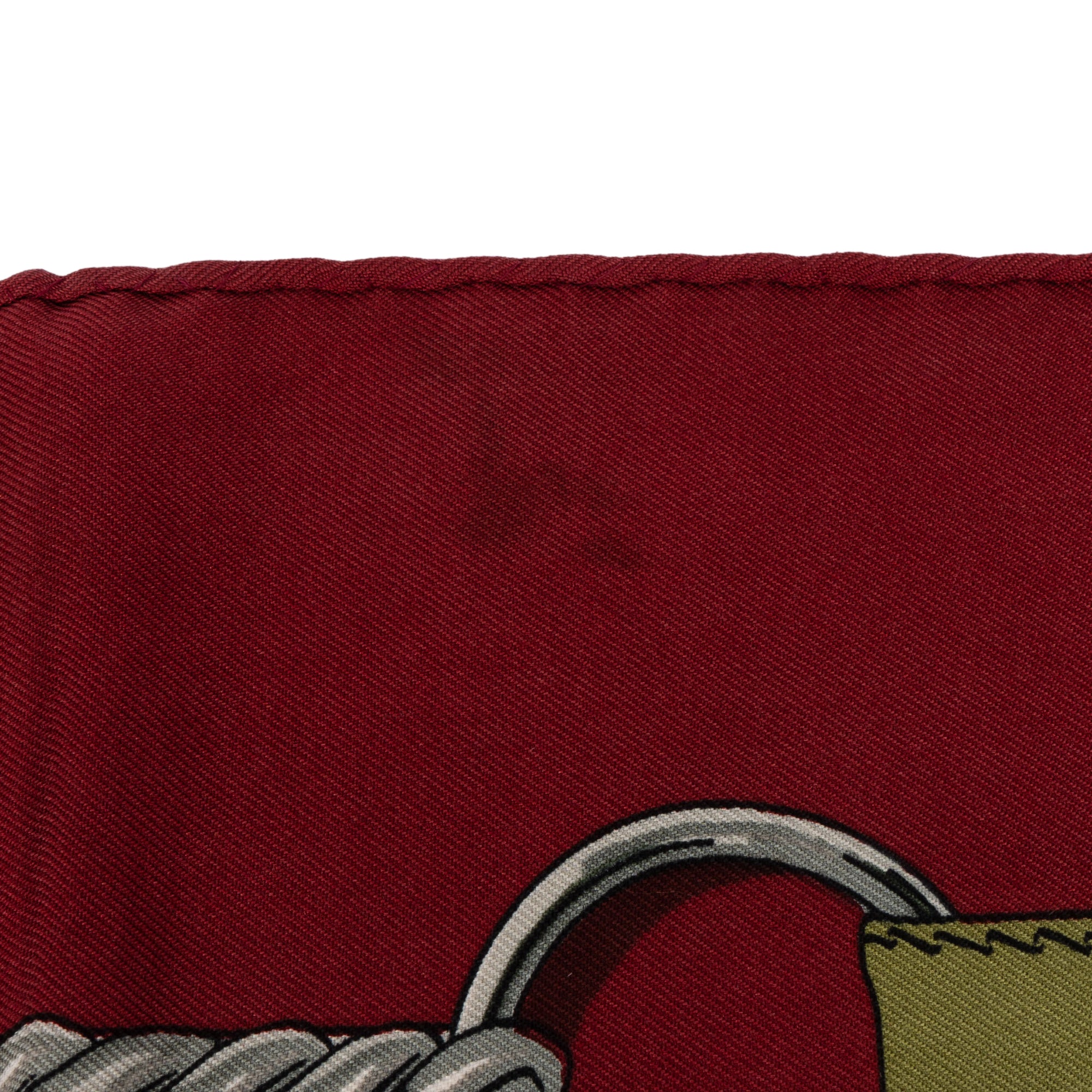 Hermès Silk Cuivreries Tuch Scarf - vintageandkickz