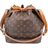 Louis Vuitton Canvas Monogram Sac Noe Petit Shoulder Bag