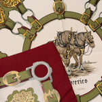 Hermès Silk Cuivreries Tuch Scarf - vintageandkickz