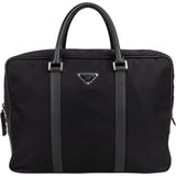 Prada Black Nylon Triangle Business Handbag