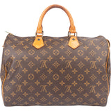 Louis Vuitton Canvas Monogram Speedy 35 Handbag
