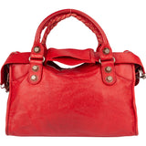 Balenciaga Red Leather City Handbag