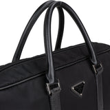 Prada Black Nylon Triangle Business Handbag
