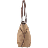 Prada Brown Jacquard City Shoulder Bag