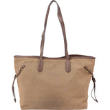 Prada Brown Jacquard City Shoulder Bag