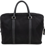 Prada Black Nylon Triangle Business Handbag
