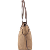 Prada Brown Jacquard City Shoulder Bag