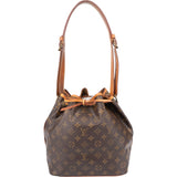 Louis Vuitton Canvas Monogram Sac Noe Petit Shoulder Bag